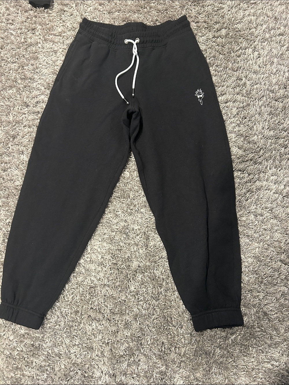 GOAT USA Black Women's Jogger Sweatpants with Embroidered Detail